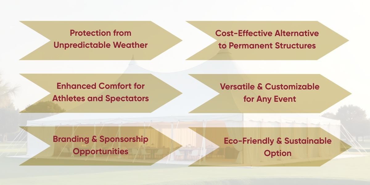 uses of tents for sporting events