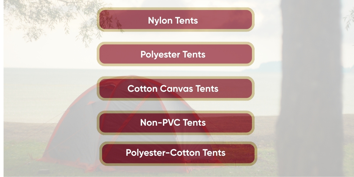 various tent material types