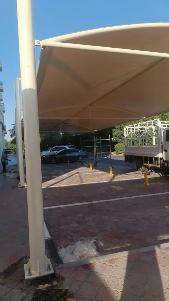High-Quality Car Parking Shade Installation in Ras Al Khaimah UAE