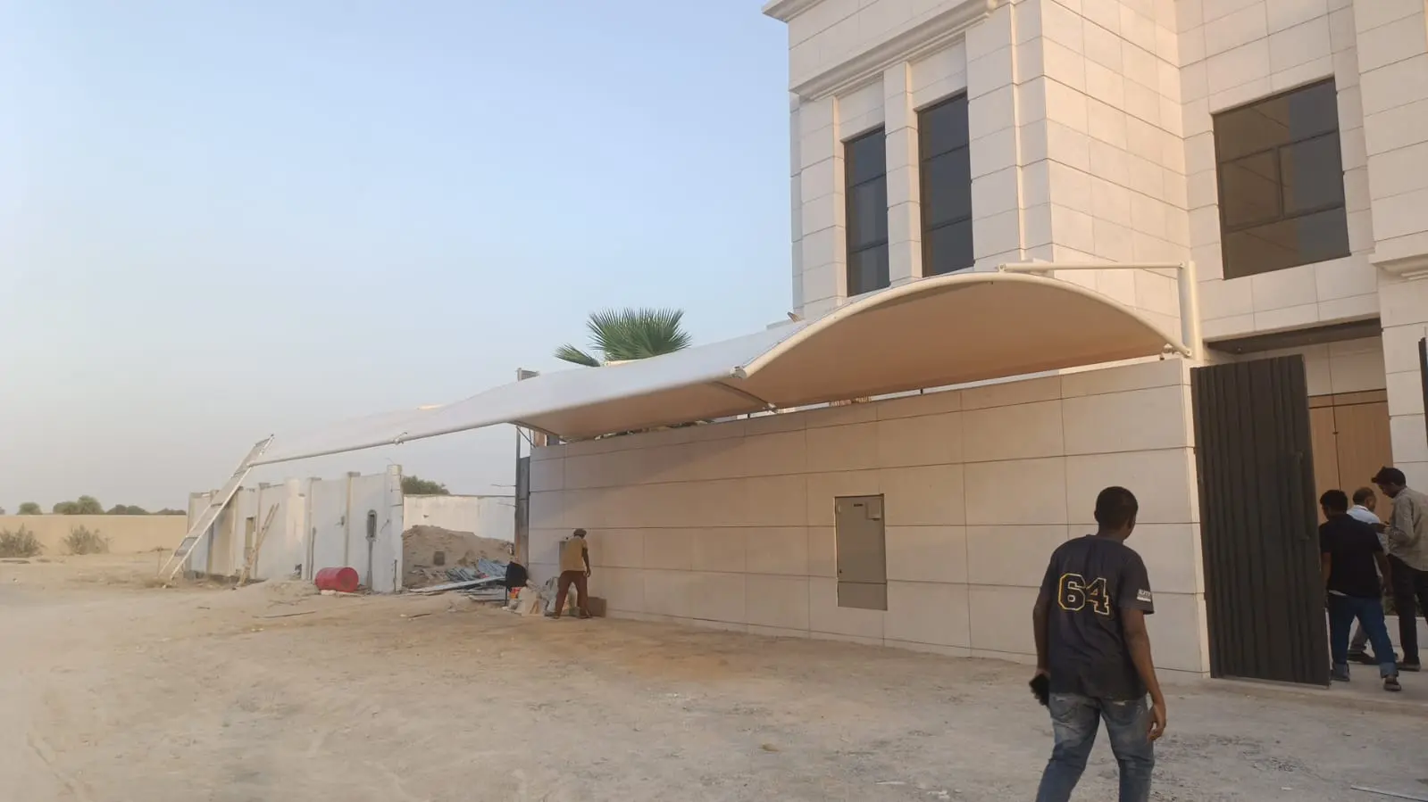 4 Car Park Shade Project at Bin Madaeyah Contracting Dubai