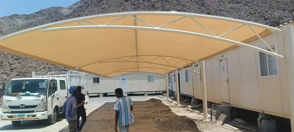 car parking shade new project completed